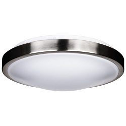 LB72115 LED Flush Mount Ceiling Lighting, Antique Brushed Nickel, 12-Inch 4000K Cool White, 1050 ...