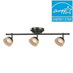 Madison 3-Light Oil Rubbed Bronze Dimmable Fixed Track Lighting Kit