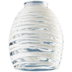 Westinghouse Lighting Corp Glass Shade, Clear with White Rope Design