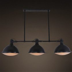 JINGUO Lighting Industrial 3 Lights Pendant Light Chandelier Billiard/Pool Table Island Light Ed ...