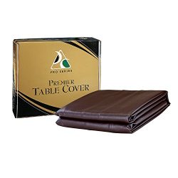 Pro Series TC9DB Premier Leatherette Pool Table Cover, Dark Brown, 9-Feet