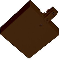 Juno Lighting R21 BZ Juno R Series Trac-Lite End Feed Connector and Outlet Box Cover Bronze