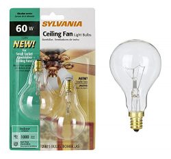 Sylvania 2-Pack 60 Watt A15 Ceiling Fan Light Bulbs