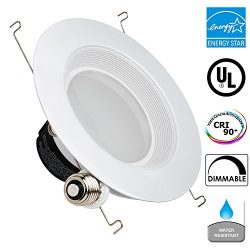 13Watt 5/6″-Inch ENERGY STAR UL-Listed Dimmable Baffle LED Recessed Lighting Retrofit Kit  ...