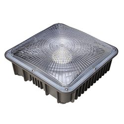 Ccclighting LED Canopy Light Outdoor 80W 5000K Daylight White 8000Lumens Security Waterproof IP6 ...