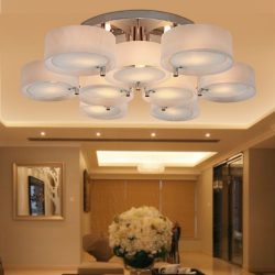 LightInTheBox Acrylic Chandelier with 9 lights Modern Flush Mount Ceiling Light Fixture fit for  ...