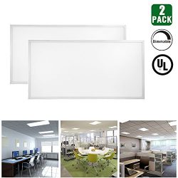 HIKETOLIGHT LED Panel Light 2ft x 4ft 50w (200W Equivalent)Troffer Flat Panel Ultra Thin Commerc ...