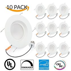 Sunco Lighting 10 PACK – 16Watt 5″/6″ inch ENERGY STAR UL-listed Dimmable LED  ...