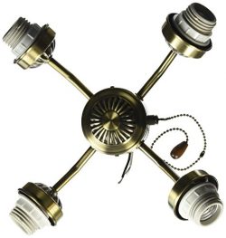 Emerson Ceiling Fans F440AB 4-Light Arm Fitter in Antique Brass