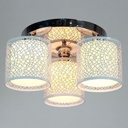 Lightinthebox Modern 3 Light Flush Mount Creative Painting Metal Ceiling Light Fixture Chandelie ...