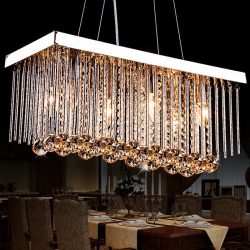 Modern Classic Metal Crystal Chandeliers Ceiling Light Pendant Lighting Flush Mount Lights Islan ...