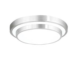 AFSEMOS Led Flush Mount Ceiling Light,10.2 Inch,18W Acrylic Ceiling Fixture,6000K (Cool White),R ...