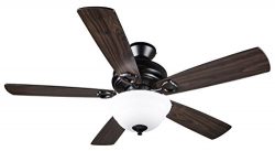 Hyperikon Indoor Ceiling Fan with Remote Control, 42-inch Black Ceiling Fan Fixture – Five ...