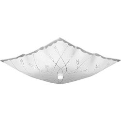 Progress Lighting P4962-30 Patterned White Glass, White