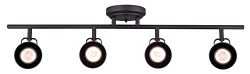 CANARM IT622A04ORB10 Ltd Polo 4 Light Track Rail Adjustable Heads, Oil Rubbed Bronze