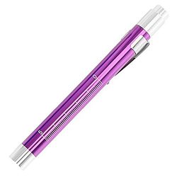 Alotm Nurse Pen Flashlight, Medical First Aid LED Pen Light Torch with Pupil Gauge Warm White Fo ...