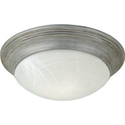 Progress Lighting P3688-44 One-Light Close-To-Ceiling Fixture with Etched Alabaster Style Glass, ...