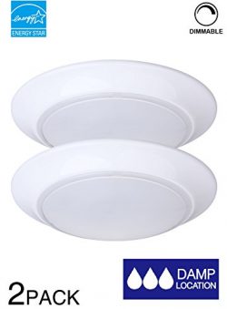 LIT-PaTH 7.5 Inch Mini LED Ceiling Light, LED Flush Mount, 11.5W (75W Equivalent) , Dimmable, 80 ...