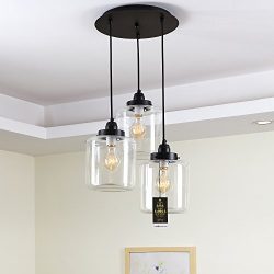 Lightinthebox Max 60W Traditional Classic E26 E27 Iron Pendent Light Lighting Fixture with 3 Lig ...