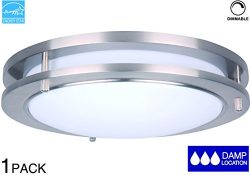 LIT-PaTH 15 Inch Dimmable LED Flush Mount Ceiling Light Fixture, 27.5W Replace 200W, 1925 Lumen, ...