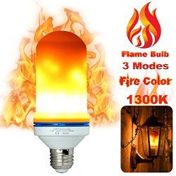 LED Flame Light Bulbs Fire Flicker Effect Lamp Decorative LED Bulb with Flickering 5W Flame Deco ...