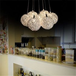 LightInTheBox Modern 7-Light Home Vintage Hanging Big Ball Ceiling Lamp Lighting Pendent Fixture ...