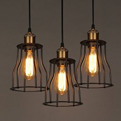 SOUTHPO Vintage Pendant Lighting Retro Industrial Style Metal Pendant Lamp Creative Edison Adjus ...