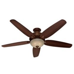 Hunter Castleton 70-in Northern Sienna Downrod or Close Mount Ceiling Fan with Light Kit