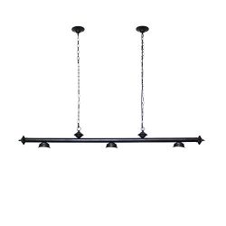 Chende Pool Table Lights for 8’/9’ Table with 3 Metal Shades, Billiard Lamp for Man Cave, Game R ...