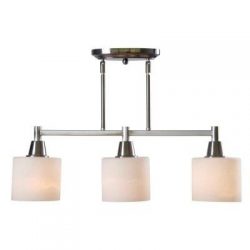 Hampton Bay “Oron” Three Light Island Brushed Nickel Chandelier