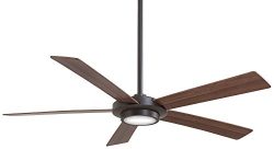 Minka Aire F745-ORB Sabot – 52″ Ceiling Fan with Light Kit, Oil Rubbed Bronze Finish ...