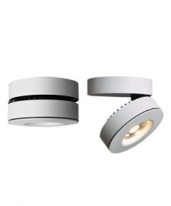 10W LED Spotlight 360°Adjustable Ceiling Downlight Surface Mounted COB Track Lighting LED Alumin ...