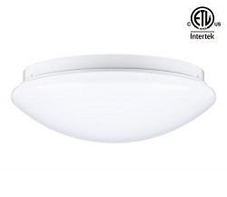 LEONLITE LED Bathroom Ceiling Light Fixtures, 12 Inch Dimmable, 16W 86W Fluorescent Equiv., 5000 ...