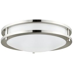 Sunlite LFX/DCO18/BN/28W/E/D/40K 4000K LED 28W Decorative Brushed Nickel Ceiling Light Fixtures, ...