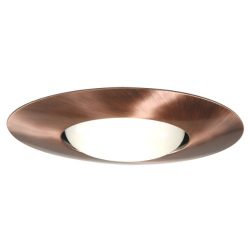 Halo Recessed 300AC 6-Inch Trim Open Socket Supporting, Antique Copper