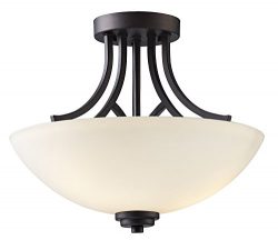 CANARM LTD. ISF421A03ORB Canarm LTD ISF421A03ORB Somerset 3-Light Semi-flush Mount Oil Rubbed Bronze