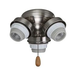 Emerson Ceiling Fans F330BS 3-Light Turtle Fitter in Brushed Steel