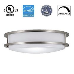 12” LED Flush Mount Ceiling Light Dimmable,Dott Arts 35W(160W Equivalent),1050LM, 3000K Wa ...