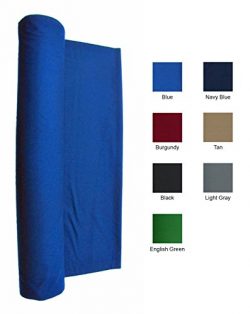 Blue 21 Ounce Pool Table Felt Billiard Cloth for 9′ Table 144″ X 61″