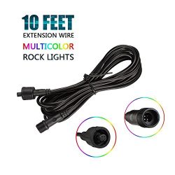 Kingo Rgb Led Rock Lights Kits 3M Extension Installation Cord for Cars Jeep Off Road Truck SUV A ...