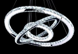 MEEROSEE Crystal Chandeliers Modern LED Ceiling Lights Fixtures Chandelier Lighting Dining Room  ...