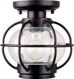 Maxim 30508CDOI, Portsmouth Aluminum Outdoor Ceiling Lighting, 100 Watts, Oil Rubbed Bronze