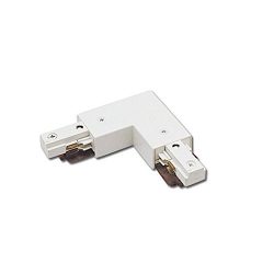 WAC Lighting J2-LRIGHT-WT J Track 2-Circuit Right L Connector, White