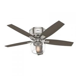 Hunter Fan Company 53394 Bennett Ceiling Fan, Large, Brushed Nickel