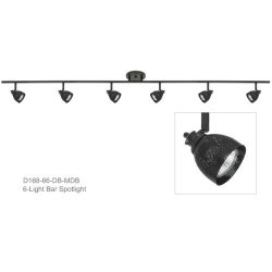 Direct-Lighting D168-66-DB-MDB 6-Light Fixed Track Lighting Kit