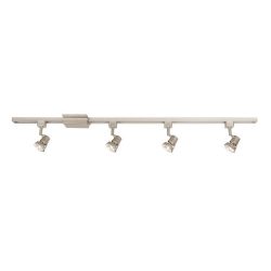 Portfolio 4-Light Brushed Nickel Contemporary Track Lighting 14565-001