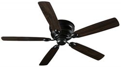 Hyperikon Indoor Ceiling Fan with Remote Control, 52-inch Black Ceiling Fan Fixture with Five Da ...