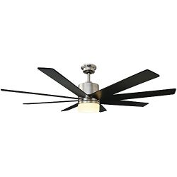 Home Decorators Collection 60 in. Zolman Pike LED DC Brushed Nickel Ceiling Fan with Remote