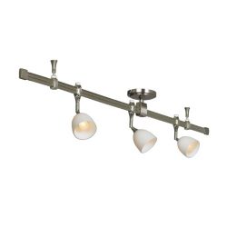 Nora Lighting NRS29-4204BNAM 3 Light Straight Rail Track Lighting