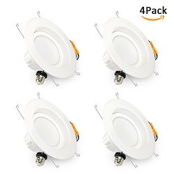 Brizled 5″/6″Inch Dimmable Recessed LED Downlight, Retrofit LED Recessed Lighting Fi ...